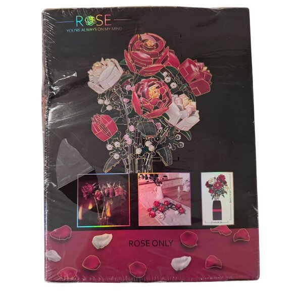 EDUCIRO Flowers Bouquet Building Decoration Set (818 PCS) Christmas Mother's Day - Picture 3 of 9